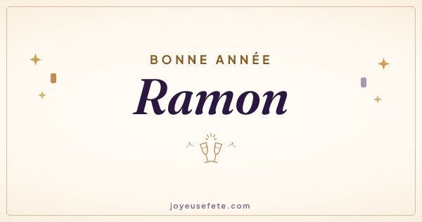 Image « Bonne année Ramon » au format large