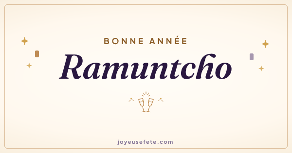 Image « Bonne année Ramuntcho » au format large