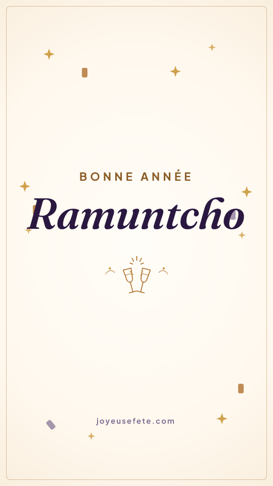 Image « Bonne année Ramuntcho » au format story