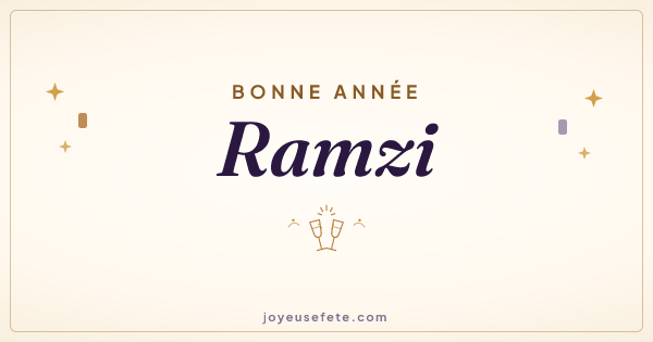 Image « Bonne année Ramzi » au format large
