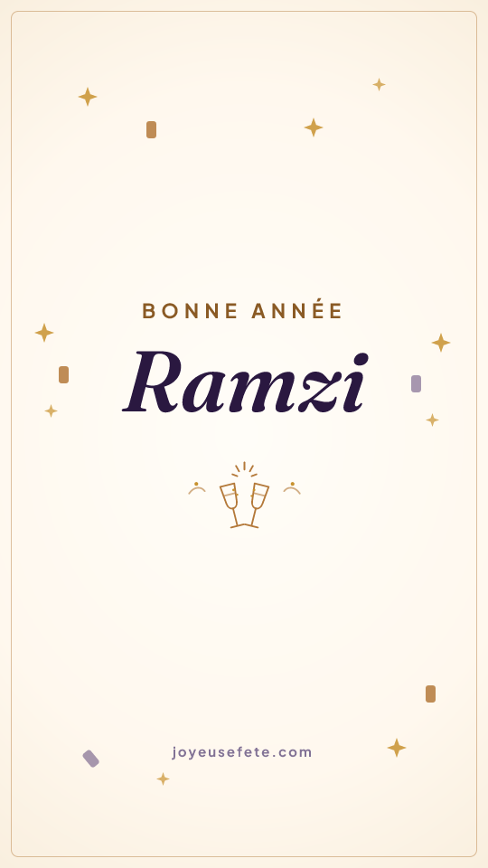 Image « Bonne année Ramzi » au format story