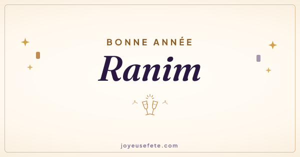 Image « Bonne année Ranim » au format large