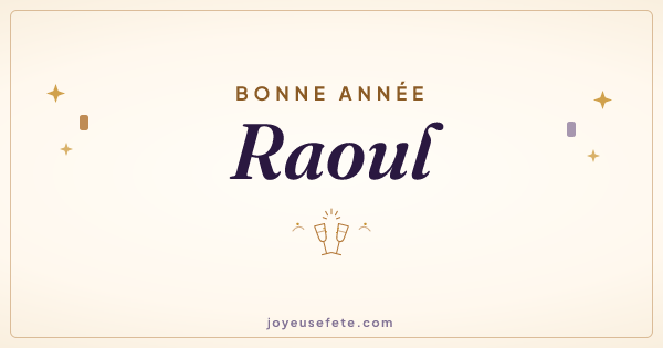 Image « Bonne année Raoul » au format large