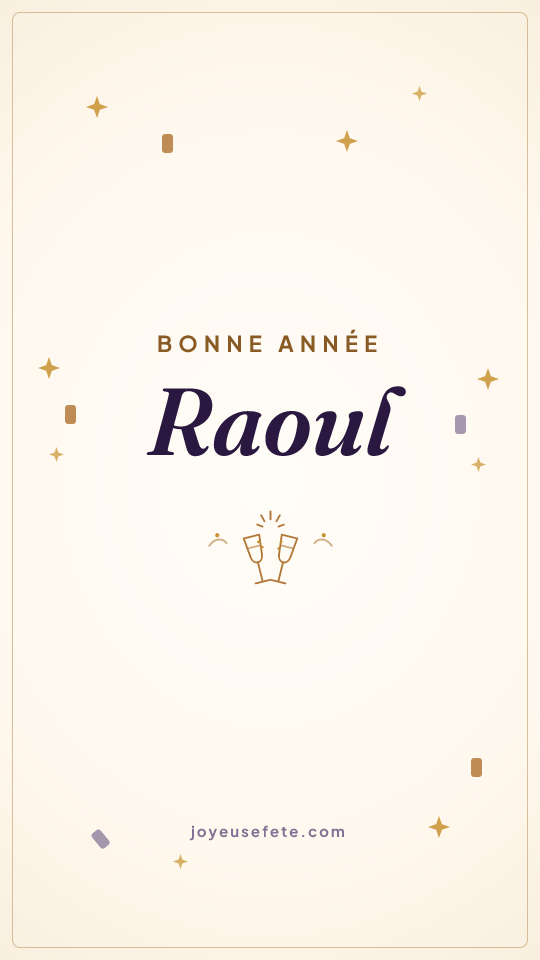 Image « Bonne année Raoul » au format story