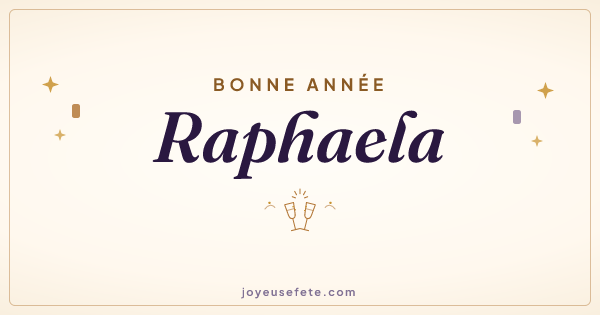 Image « Bonne année Raphaela » au format large