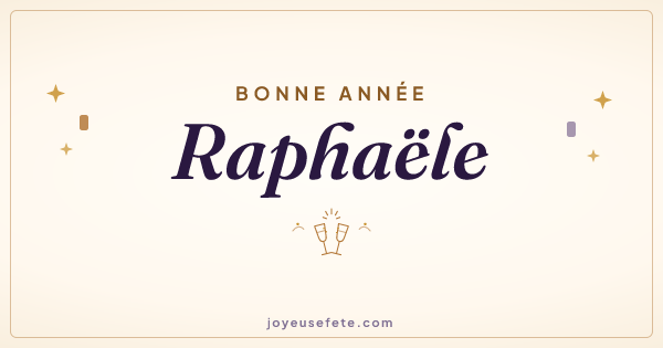 Image « Bonne année Raphaële » au format large