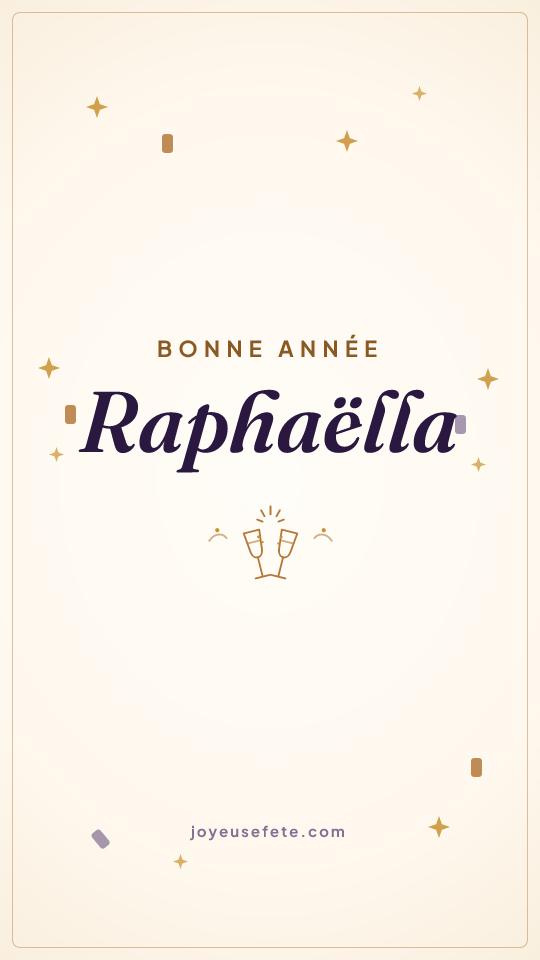 Image « Bonne année Raphaëlla » au format story
