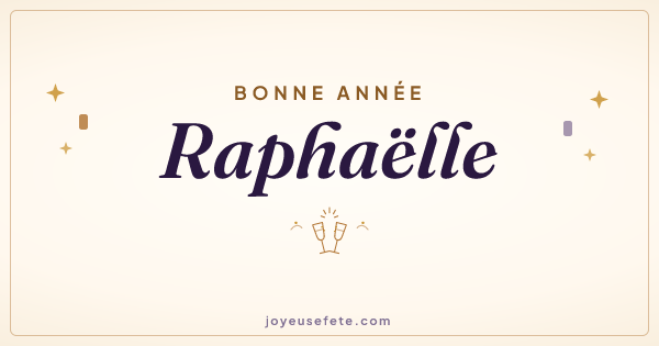 Image « Bonne année Raphaëlle » au format large