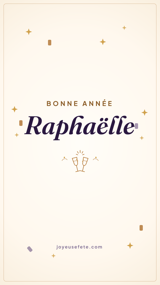 Image « Bonne année Raphaëlle » au format story