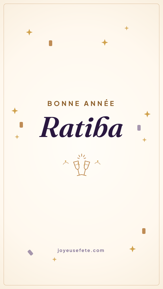 Image « Bonne année Ratiba » au format story