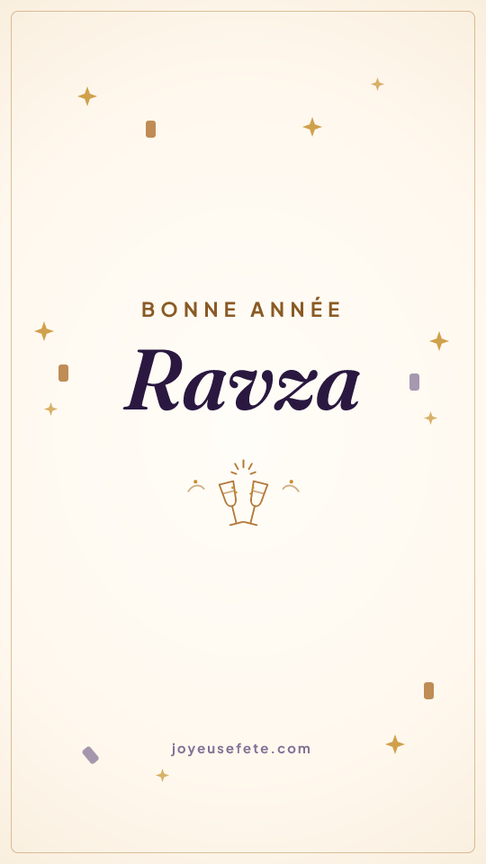 Image « Bonne année Ravza » au format story