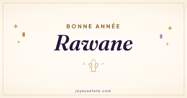 Image « Bonne année Rawane » au format large