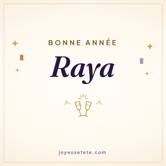 Image carrée « Bonne année Raya » pour WhatsApp