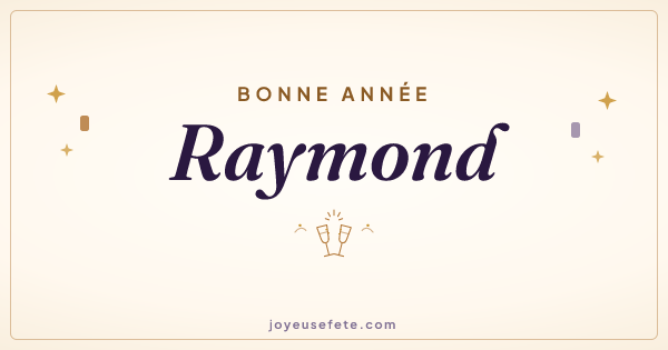 Image « Bonne année Raymond » au format large