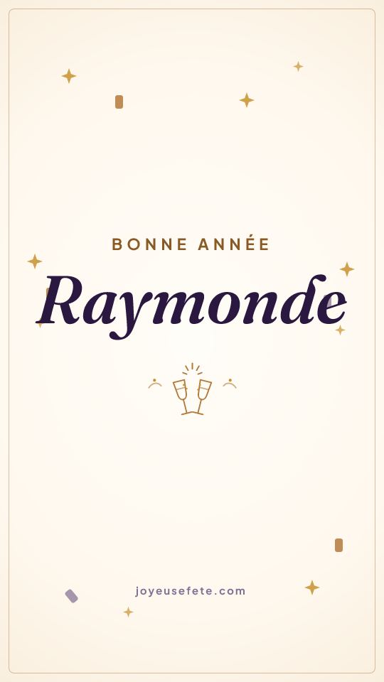 Image « Bonne année Raymonde » au format story