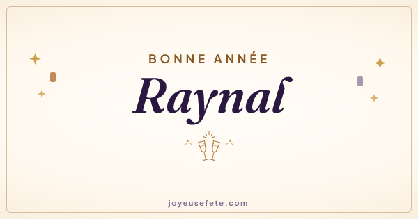 Image « Bonne année Raynal » au format large