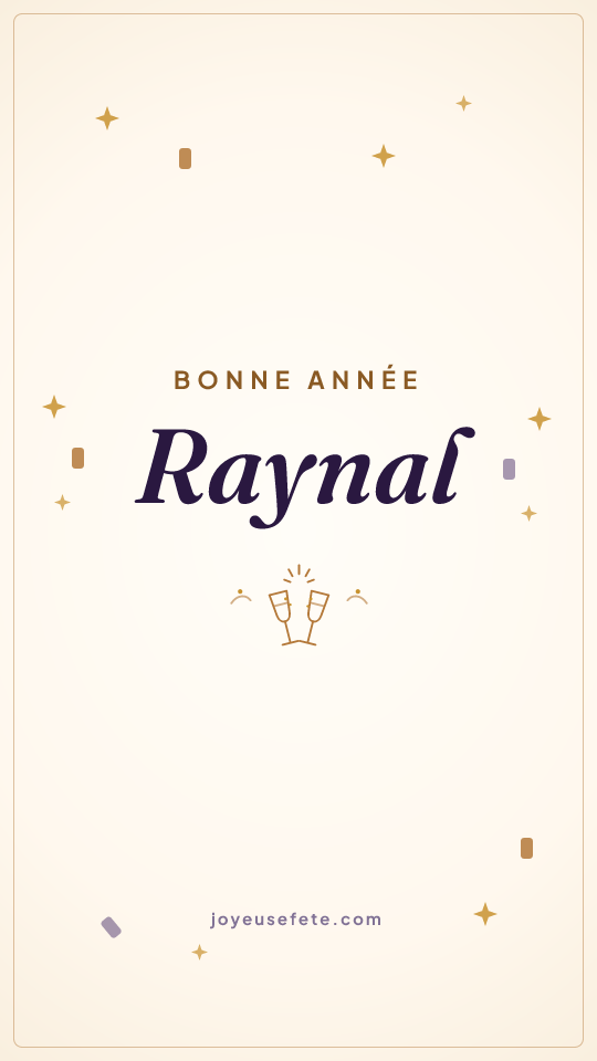 Image « Bonne année Raynal » au format story