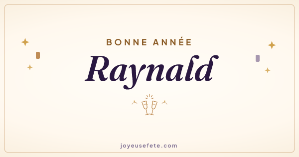 Image « Bonne année Raynald » au format large