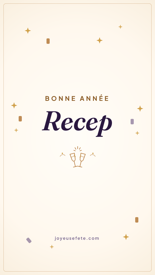 Image « Bonne année Recep » au format story