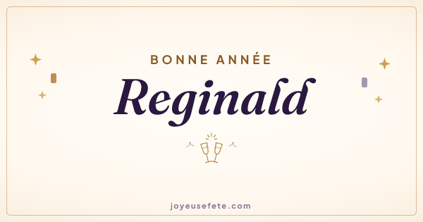 Image « Bonne année Reginald » au format large
