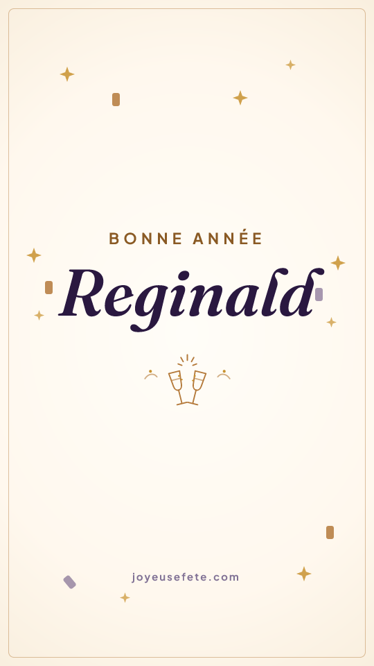 Image « Bonne année Reginald » au format story