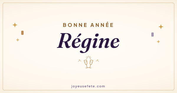 Image « Bonne année Régine » au format large
