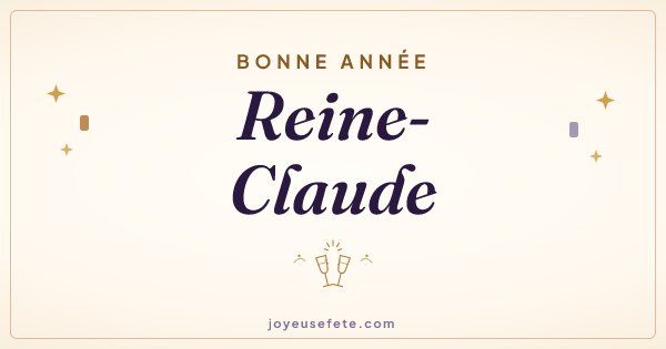 Image « Bonne année Reine-Claude » au format large
