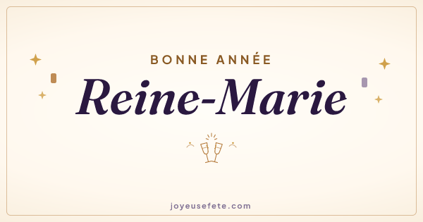 Image « Bonne année Reine-Marie » au format large