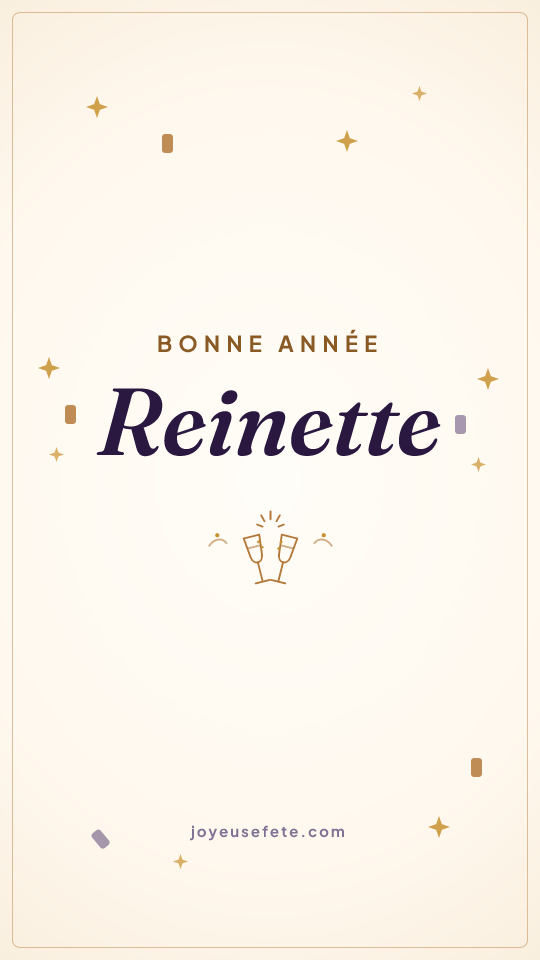 Image « Bonne année Reinette » au format story