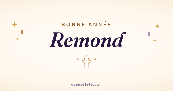 Image « Bonne année Remond » au format large