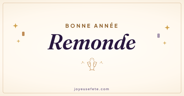 Image « Bonne année Remonde » au format large