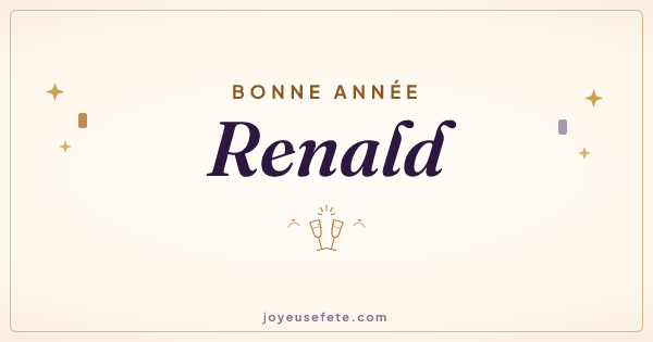 Image « Bonne année Renald » au format large