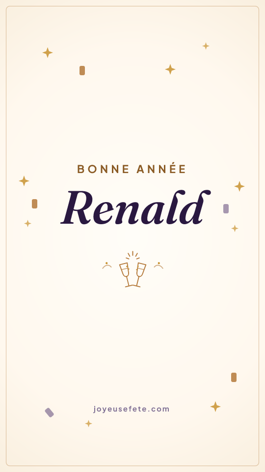 Image « Bonne année Renald » au format story