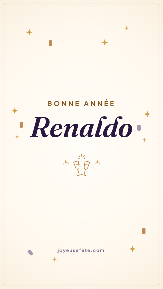 Image « Bonne année Renaldo » au format story