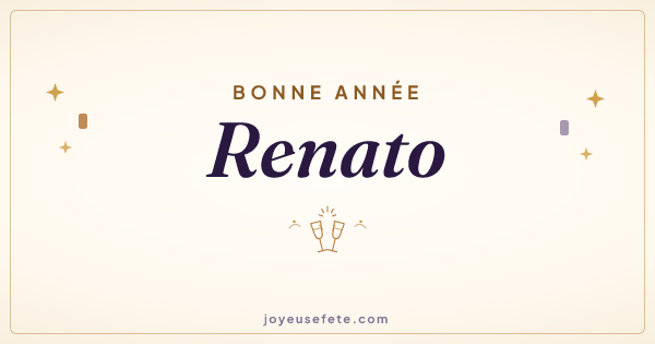 Image « Bonne année Renato » au format large