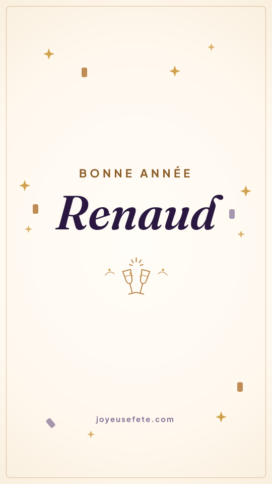 Image « Bonne année Renaud » au format story