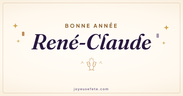 Image « Bonne année René-Claude » au format large
