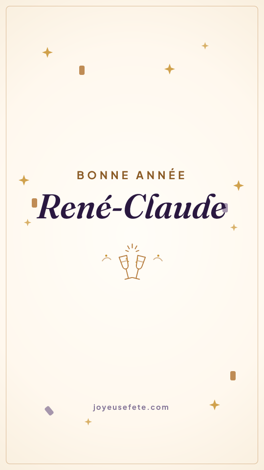 Image « Bonne année René-Claude » au format story