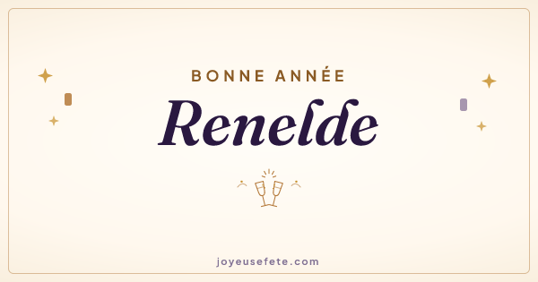 Image « Bonne année Renelde » au format large