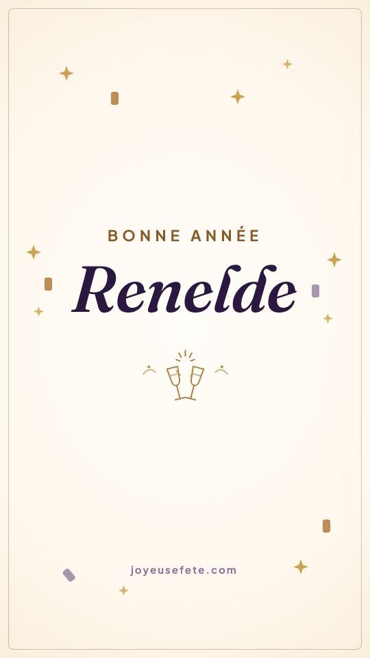 Image « Bonne année Renelde » au format story