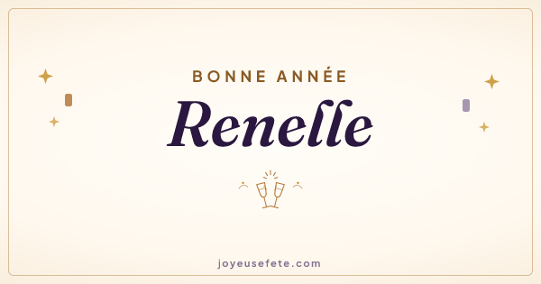 Image « Bonne année Renelle » au format large