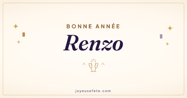 Image « Bonne année Renzo » au format large