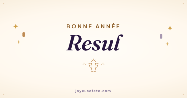 Image « Bonne année Resul » au format large