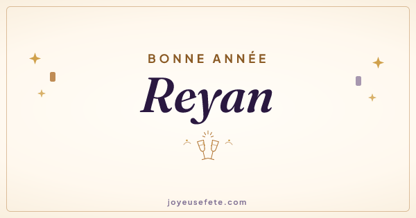 Image « Bonne année Reyan » au format large