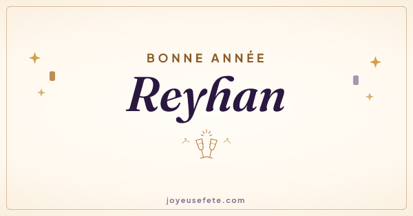 Image « Bonne année Reyhan » au format large