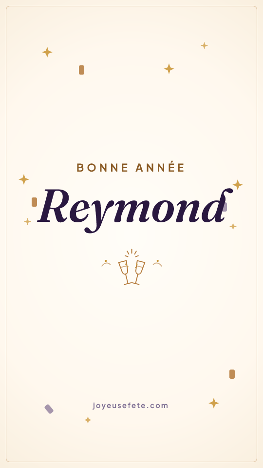 Image « Bonne année Reymond » au format story