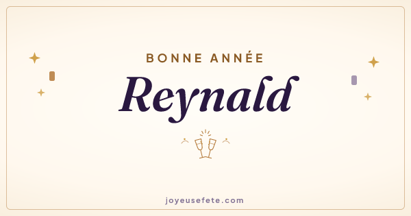 Image « Bonne année Reynald » au format large