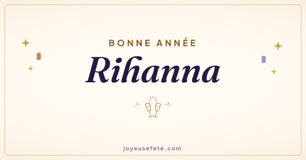 Image « Bonne année Rihanna » au format large