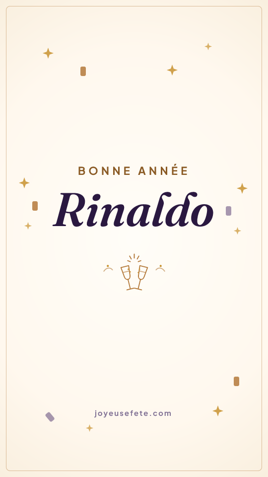 Image « Bonne année Rinaldo » au format story