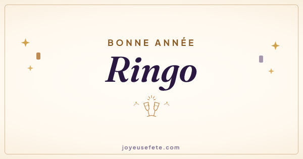 Image « Bonne année Ringo » au format large